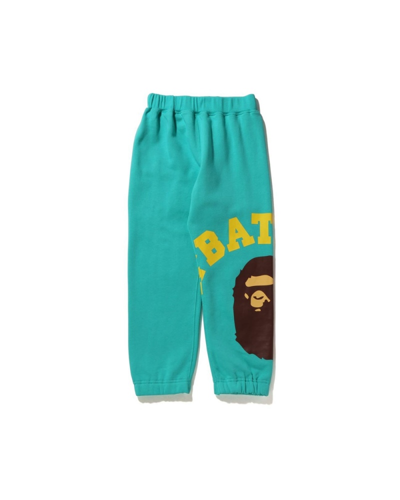 Pantalons Bape Giant College Sweat Menthe Enfant | TDK-42678478